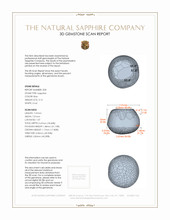 6.00&nbsp;Ct.Tw.Total Carat Weight Blue Star Sapphire Pair from Burma (Myanmar) 3 D Scan Report