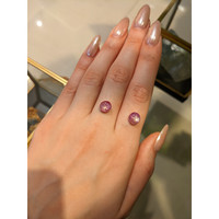 6.97&nbsp;Ct.Tw.Total Carat Weight Pink Star Sapphire Pair from Burma (Myanmar) Life Style