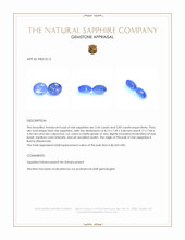 5.27 Ct.Tw.Total Carat Weight Blue Star Sapphire Pair from Burma (Myanmar) Appraisal