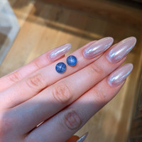 5.27&nbsp;Ct.Tw.Total Carat Weight Blue Star Sapphire Pair from Burma (Myanmar) Life Style