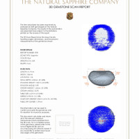 5.27&nbsp;Ct.Tw.Total Carat Weight Blue Star Sapphire Pair from Burma (Myanmar) 3 D Scan Report