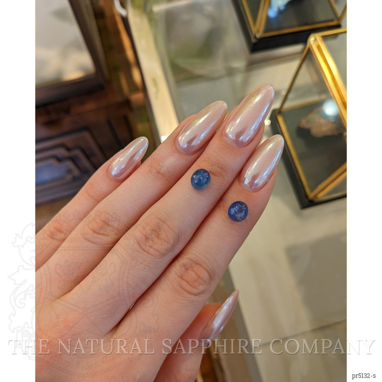 6.22 Ct.Tw. Blue Star Sapphire Pair from Burma (Myanmar)