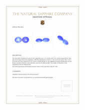 5.98&nbsp;Ct.Tw.Total Carat Weight Blue Star Sapphire Pair from Burma (Myanmar) Appraisal