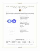 5.98 Ct.Tw.Total Carat Weight Blue Star Sapphire Pair from Burma (Myanmar) Scan Report