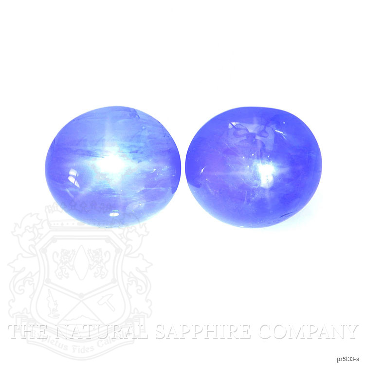 5.98 Ct.Tw. Blue Star Sapphire Pair from Burma (Myanmar)