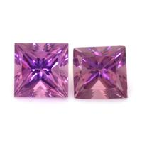 0.48&nbsp;Ct.Tw.Total Carat Weight Purple Sapphire Pair from Ceylon (Sri Lanka) Video