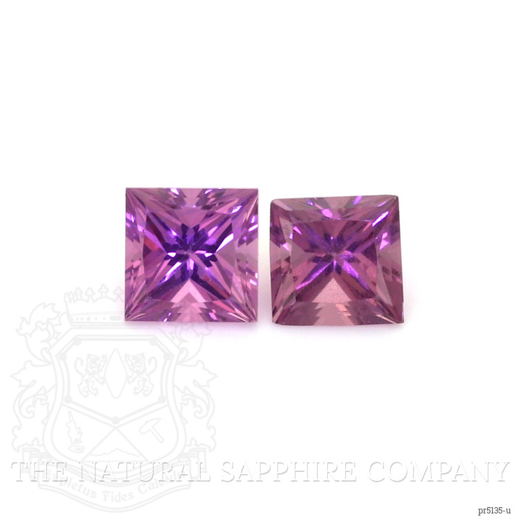 0.48 Ct.Tw. Purple Sapphire Pair from Ceylon (Sri Lanka)