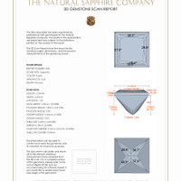 0.46 Ct.Tw.Total Carat Weight Sapphire Pair from Ceylon (Sri Lanka) 3 D Scan Report