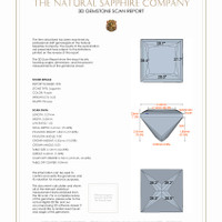 0.46 Ct.Tw.Total Carat Weight Sapphire Pair from Ceylon (Sri Lanka) 3 D Scan Report