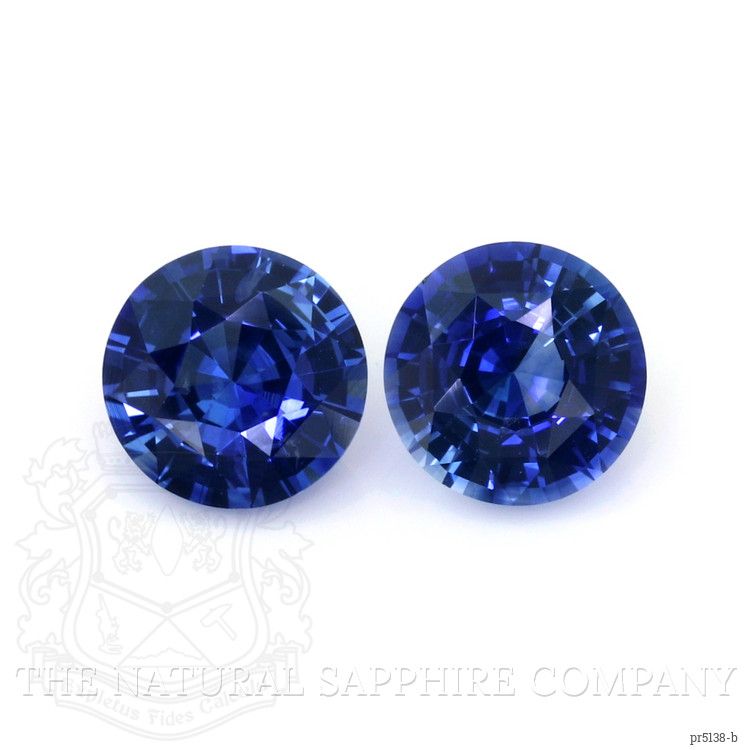 2.43 Ct.Tw. Blue Sapphire Pair from Ceylon (Sri Lanka)