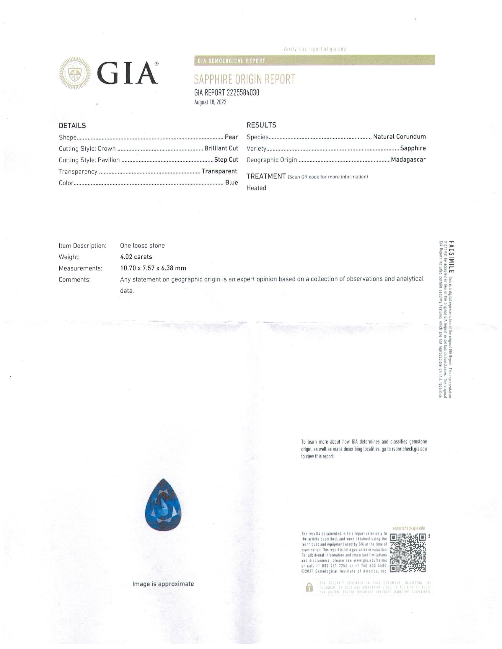 7.97 Ct.Tw. Blue Sapphire Pair from Ceylon (Sri Lanka)