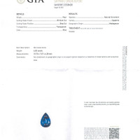 7.97 Ct.Tw.Total Carat Weight Blue Sapphire Pair from Ceylon (Sri Lanka) Scan Report
