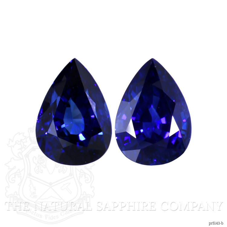 7.97 Ct.Tw. Blue Sapphire Pair from Ceylon (Sri Lanka)