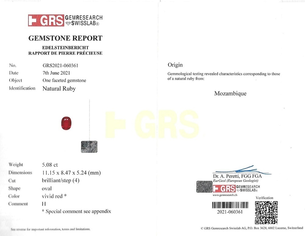 10.18 Ct.Tw. Ruby Pair from Mozambique