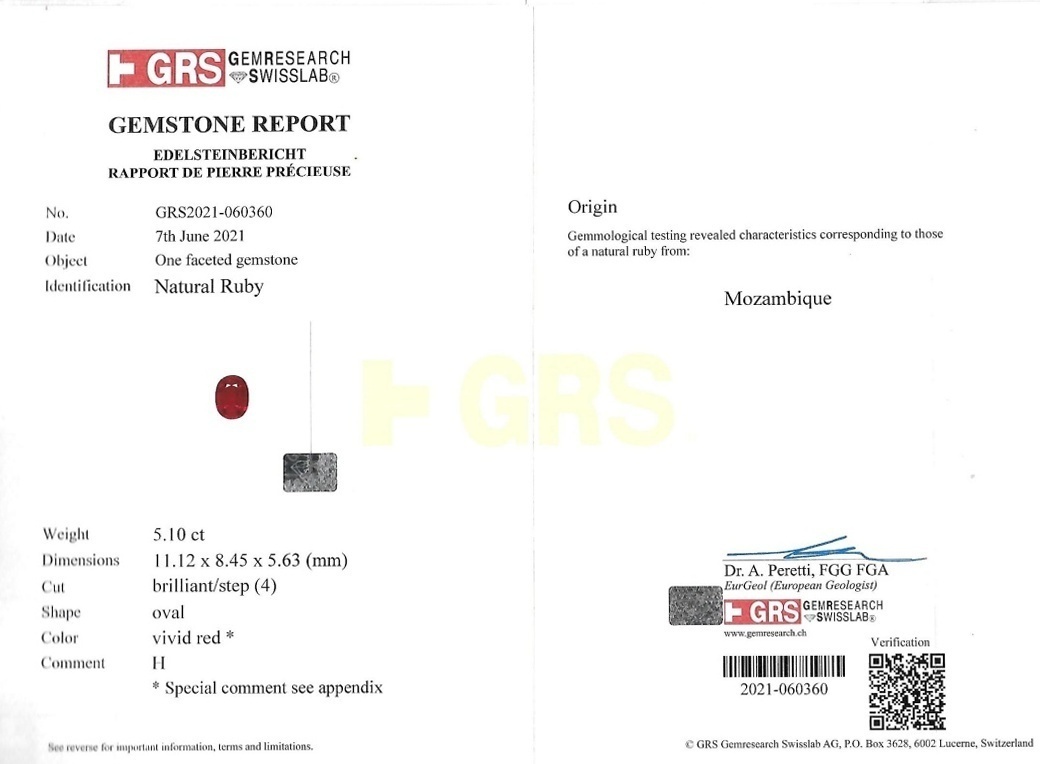 10.18 Ct.Tw. Ruby Pair from Mozambique