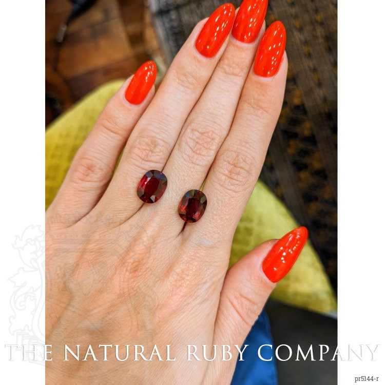 10.18 Ct.Tw. Ruby Pair from Mozambique