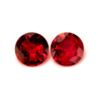 2.08 Ct.Tw.Total Carat Weight Ruby Pair from Mozambique Video