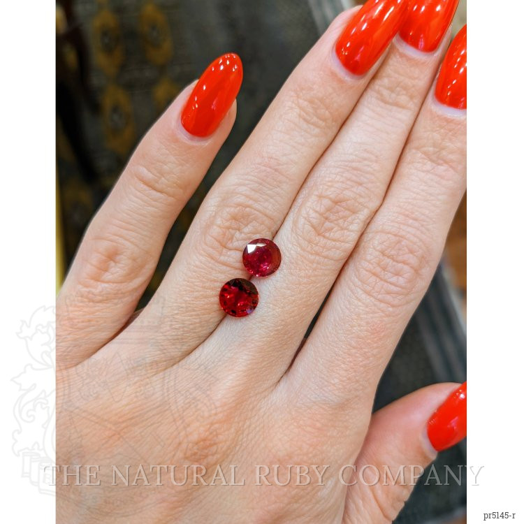 2.08 Ct.Tw. Ruby Pair from Mozambique