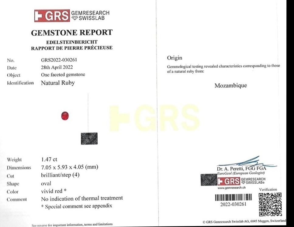 2.90 Ct.Tw. Ruby Pair from Mozambique