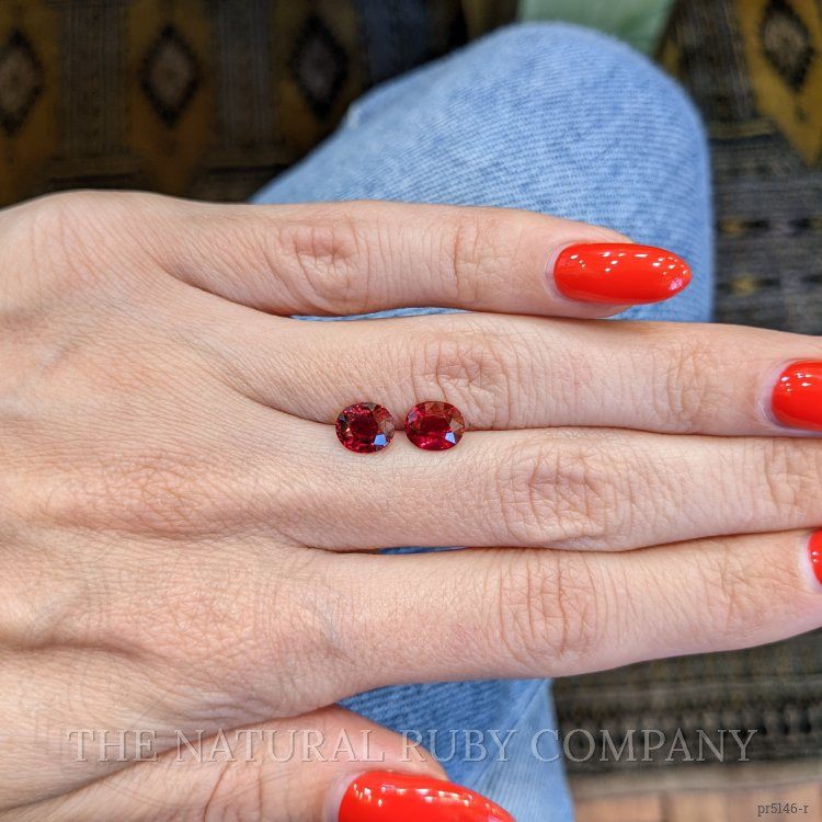 2.90 Ct.Tw. Ruby Pair from Mozambique