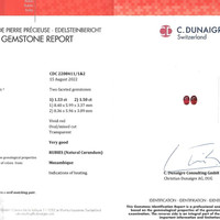 3.03 Ct.Tw.Total Carat Weight Ruby Pair from Mozambique Scan Report