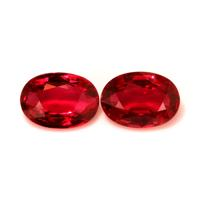 3.03 Ct.Tw.Total Carat Weight Ruby Pair from Mozambique Video
