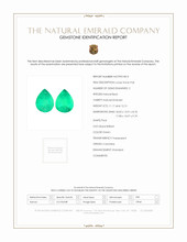 23.32 Ct.Tw.Total Carat Weight Emerald Pair from Colombia Scan Report