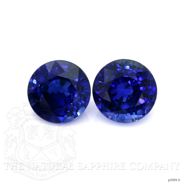 3.56 Ct.Tw. Blue Sapphire Pair from Ceylon (Sri Lanka)