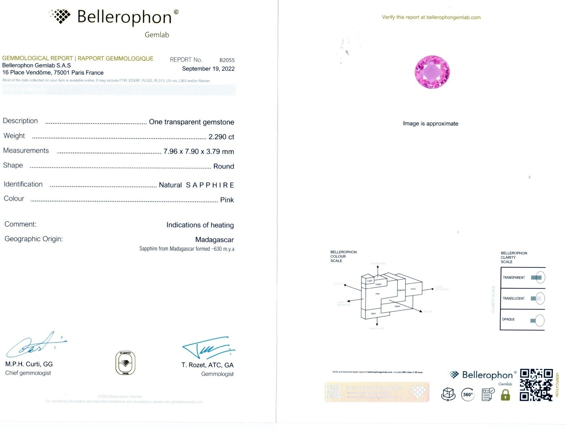 4.70 Ct.Tw. Pink Sapphire Pair from Madagascar