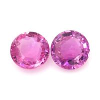 4.70 Ct.Tw.Total Carat Weight Pink Sapphire Pair from Madagascar Video