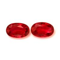 0.50 Ct.Tw.Total Carat Weight Ruby Pair from Mozambique Video