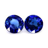 1.73&nbsp;Ct.Tw.Total Carat Weight Blue Sapphire Pair from Ceylon (Sri Lanka) Video