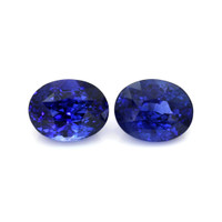 6.50&nbsp;Ct.Tw.Total Carat Weight Blue Sapphire Pair from Ceylon (Sri Lanka) Video