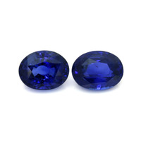 6.07&nbsp;Ct.Tw.Total Carat Weight Blue Sapphire Pair from Ceylon (Sri Lanka) Video