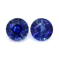 3.85&nbsp;Ct.Tw.Total Carat Weight Blue Sapphire Pair from Ceylon (Sri Lanka) Video