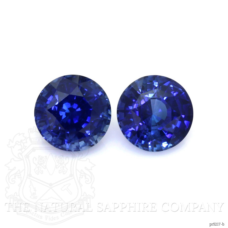 3.85 Ct.Tw. Blue Sapphire Pair from Ceylon (Sri Lanka)