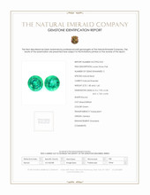 3.40 Ct.Tw.Total Carat Weight Emerald Pair from Zambia Scan Report