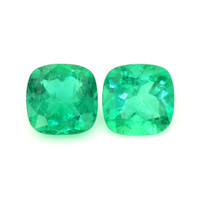3.72 Ct.Tw.Total Carat Weight Emerald Pair from Zambia Video