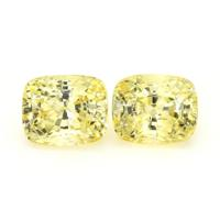 8.07&nbsp;Ct.Tw.Total Carat Weight Yellow Sapphire Pair from Ceylon (Sri Lanka) Video