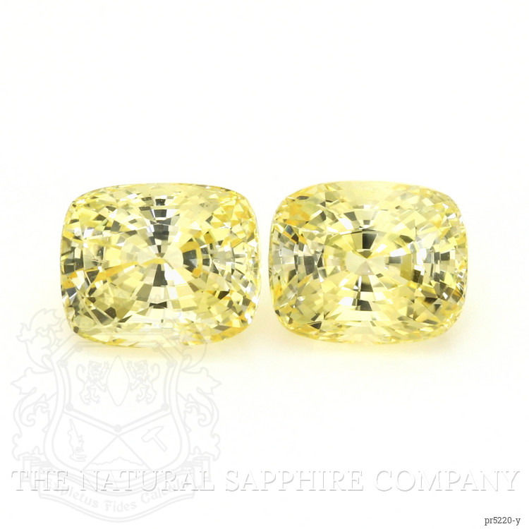 8.07 Ct.Tw. Yellow Sapphire Pair from Ceylon (Sri Lanka)