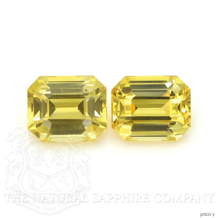 5.21 Ct.Tw. Yellow Sapphire Pair from Ceylon (Sri Lanka)