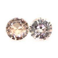 0.76&nbsp;Ct.Tw.Total Carat Weight Peach Sapphire Pair from Ceylon (Sri Lanka) Video