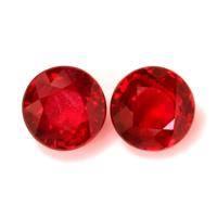 1.59 Ct.Tw.Total Carat Weight Ruby Pair from Afghanistan Video