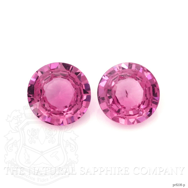 3.01 Ct.Tw. Pink Sapphire Pair from Ceylon (Sri Lanka)