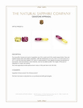 1.90 Ct.Tw.Total Carat Weight Pink Sapphire Pair from Ceylon (Sri Lanka) Appraisal