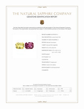 1.90 Ct.Tw.Total Carat Weight Pink Sapphire Pair from Ceylon (Sri Lanka) Scan Report