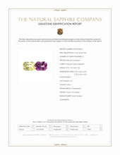 2.45 Ct.Tw.Total Carat Weight Yellow Sapphire Pair from Ceylon (Sri Lanka) Scan Report