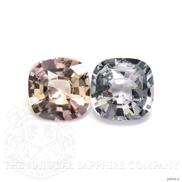 2.58 Ct.Tw. Peach Sapphire Pair from Ceylon (Sri Lanka)