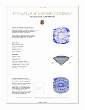 2.58 Ct.Tw.Total Carat Weight Peach Sapphire Pair from Ceylon (Sri Lanka) 3 D Scan Report