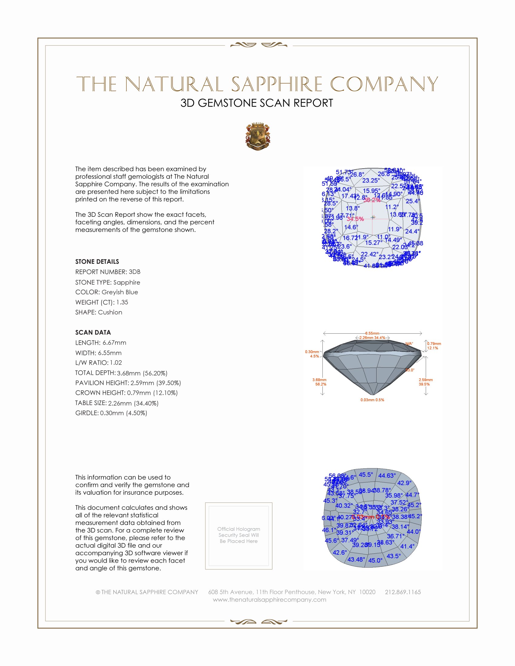 2.58 Ct.Tw. Peach Sapphire Pair from Ceylon (Sri Lanka)